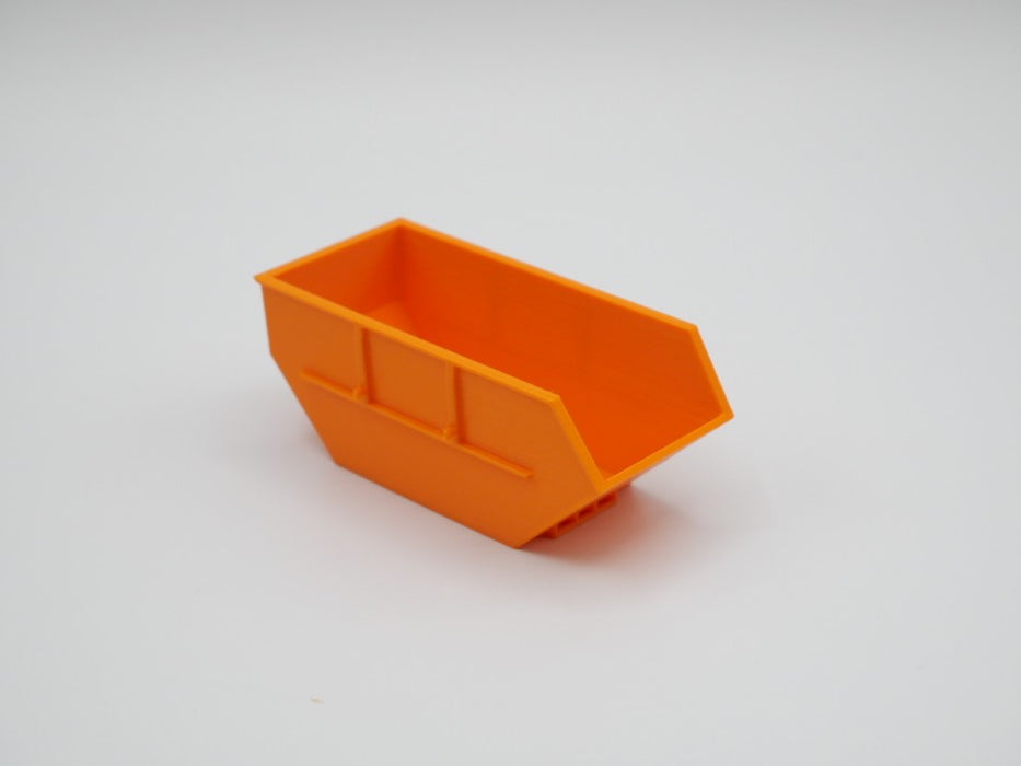 Absetzmulde / Absetzcontainer - 10m³ - stapelbar - Maßstab 1:50 - Orange