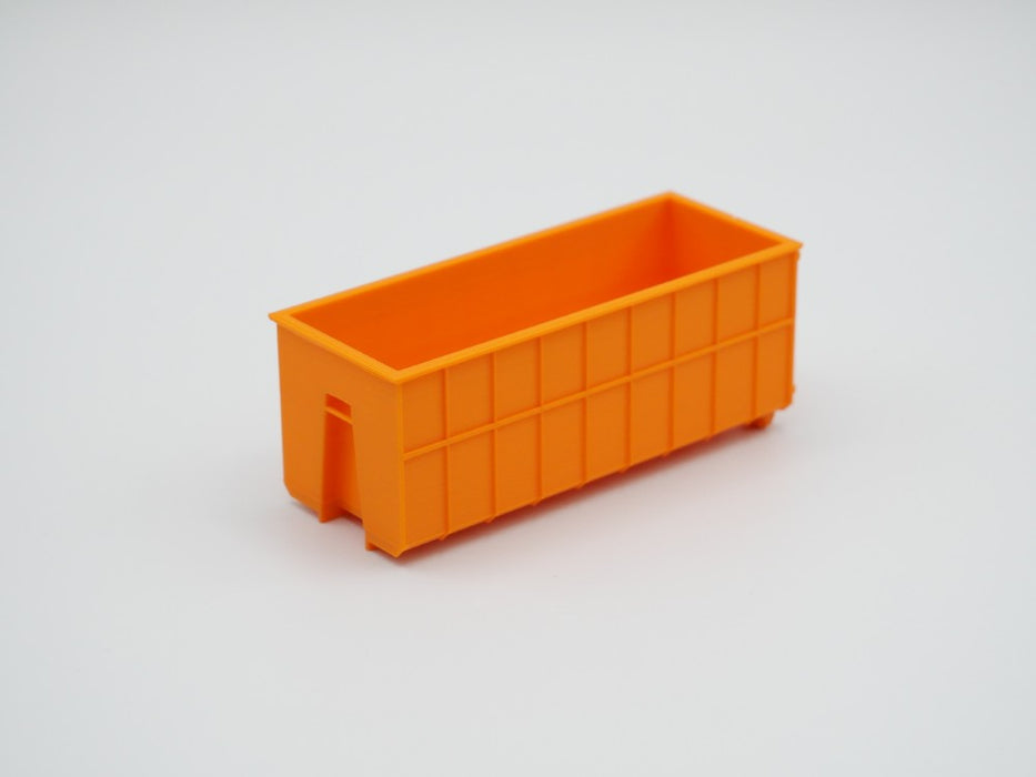 Abrollcontainer Abrollmulde - Spur H0 - 75mm - Farbe: Orange