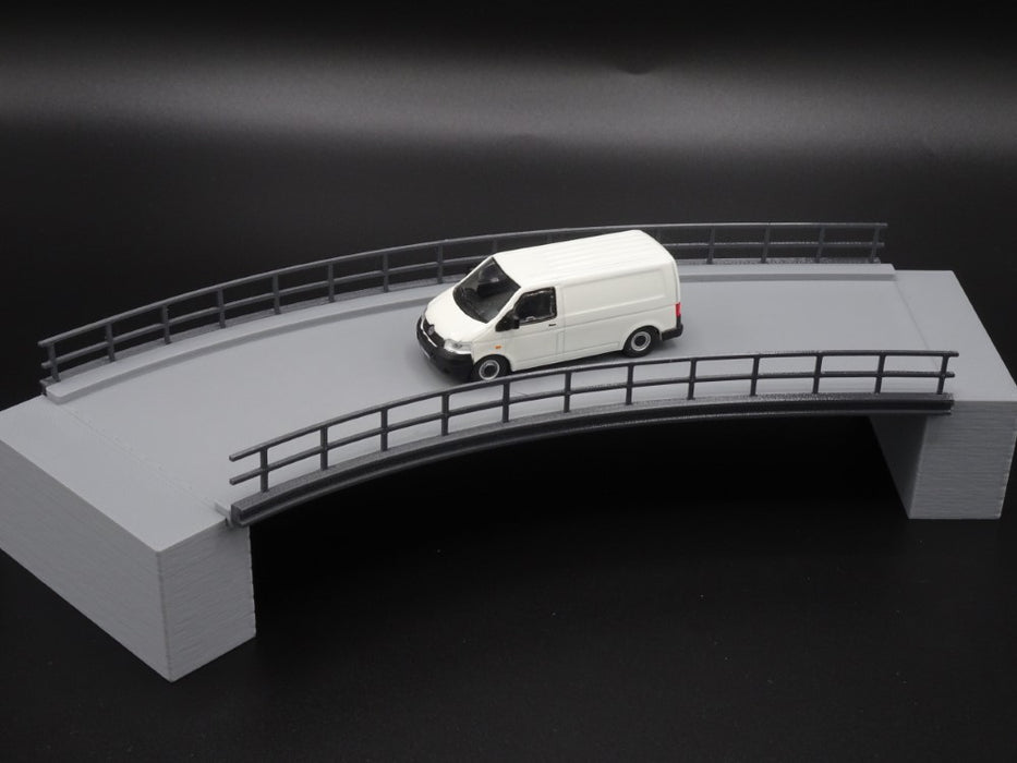 Brückengeländer - FLEXIBEL - Stahlträgeroptik - Spur H0 Maßstab 1:87 - Anthrazit