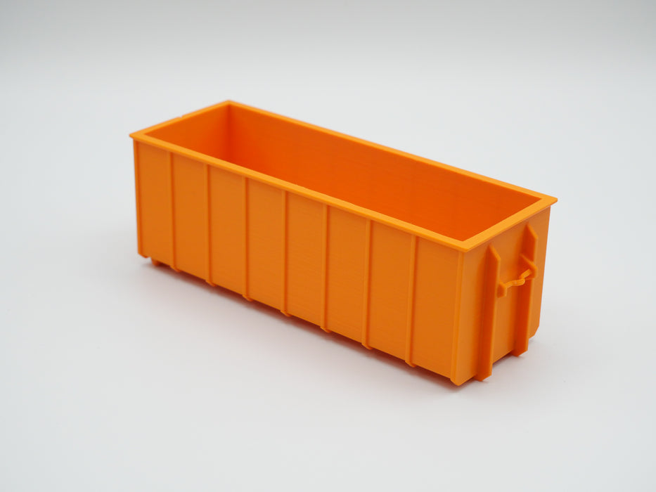 Abrollcontainer - 40m³ - Maßstab 1:50 - Farbe: Orange