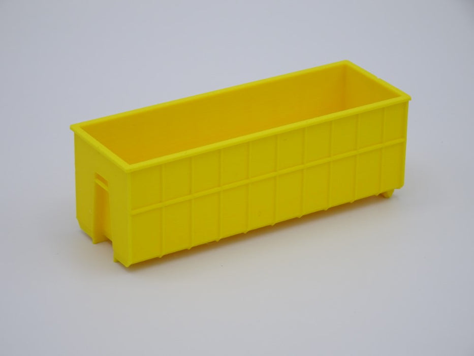 Abrollcontainer Abrollmulde - Spur H0 - lange Version (85mm) 40m³ - Farbe: Gelb - Bausatz