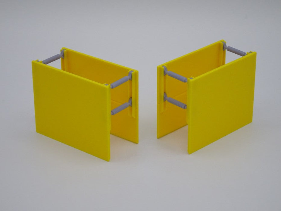 Verbaubox / Verbaukasten - Maßstab 1:50 - 2 Stück - Platte 60x50 mm - Farbe gelb