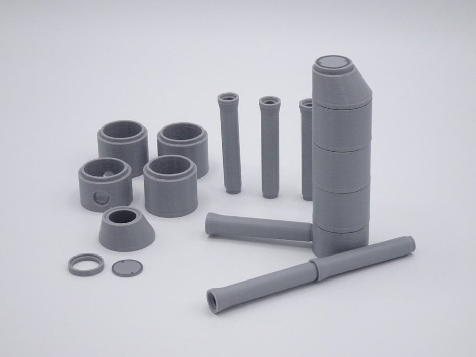 Set Betonrohre und Betonschächte -DN1000 DN300- Kanal - Maßstab 1:50