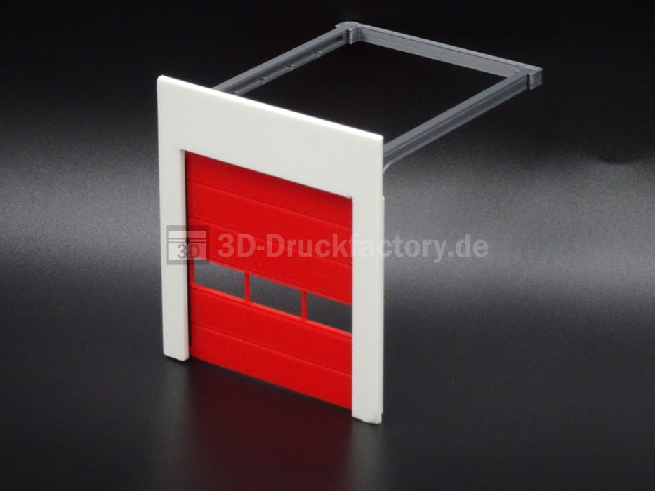 H0 Rolltor / Sektionaltor für Hallen- beweglich - 1x3 Fenster