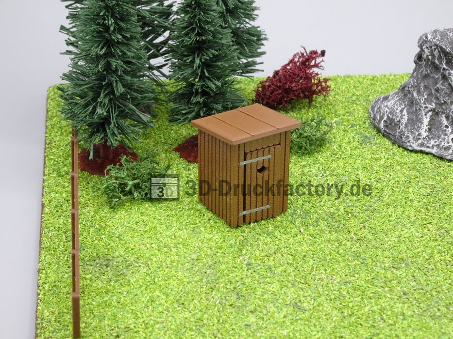 H0 - Klohäuschen / Toilettenhäuschen - 2 Stück