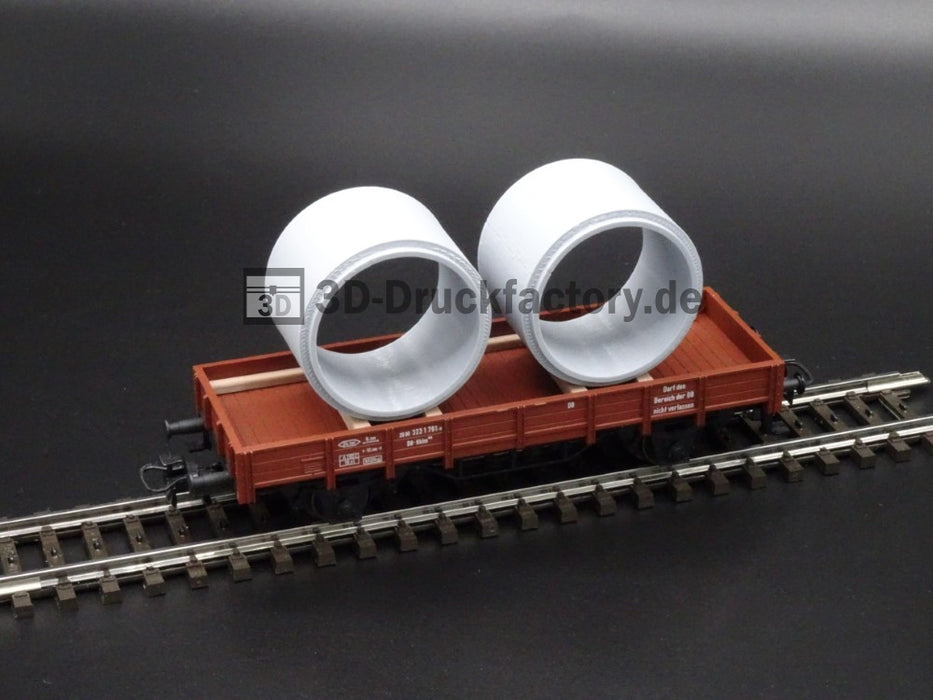 Ladegut Betonrohr / Großrohr DN2500 - Spur H0 (1:87) 2 Stück