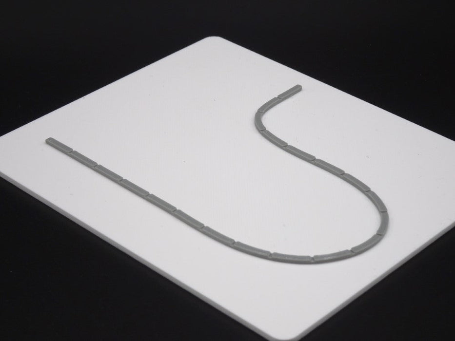 Bordsteinkante / Randstein flexibel - Spur TT - 10 Stück je 200mm