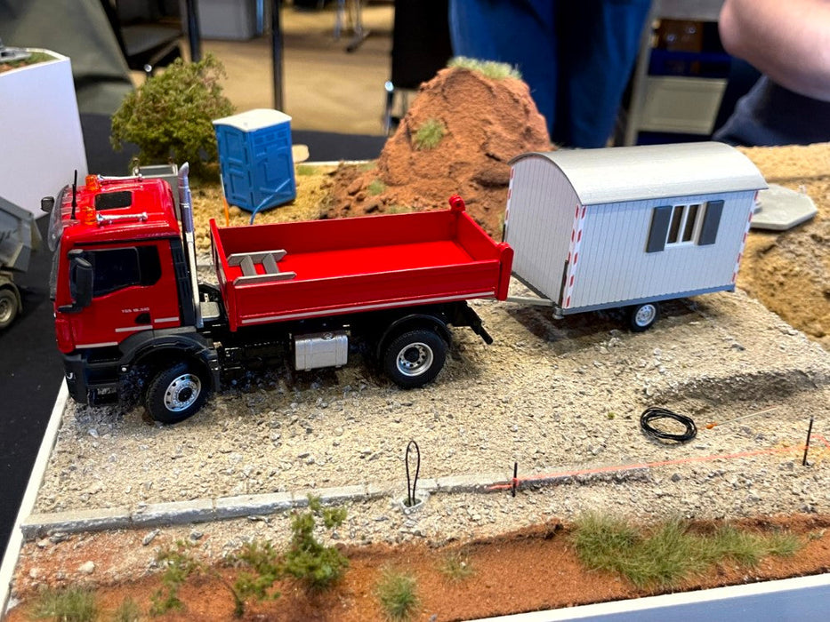 Bauwagen - Maßstab 1:50 - Farbe gelb - Fertigmodell