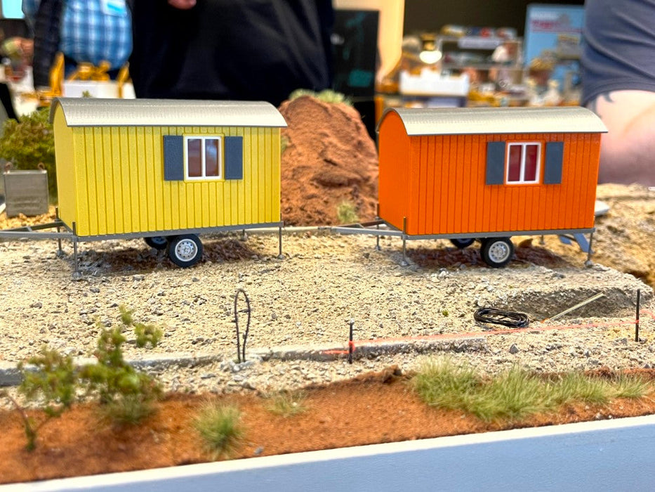 Bauwagen - Maßstab 1:50 - Farbe gelb - Fertigmodell