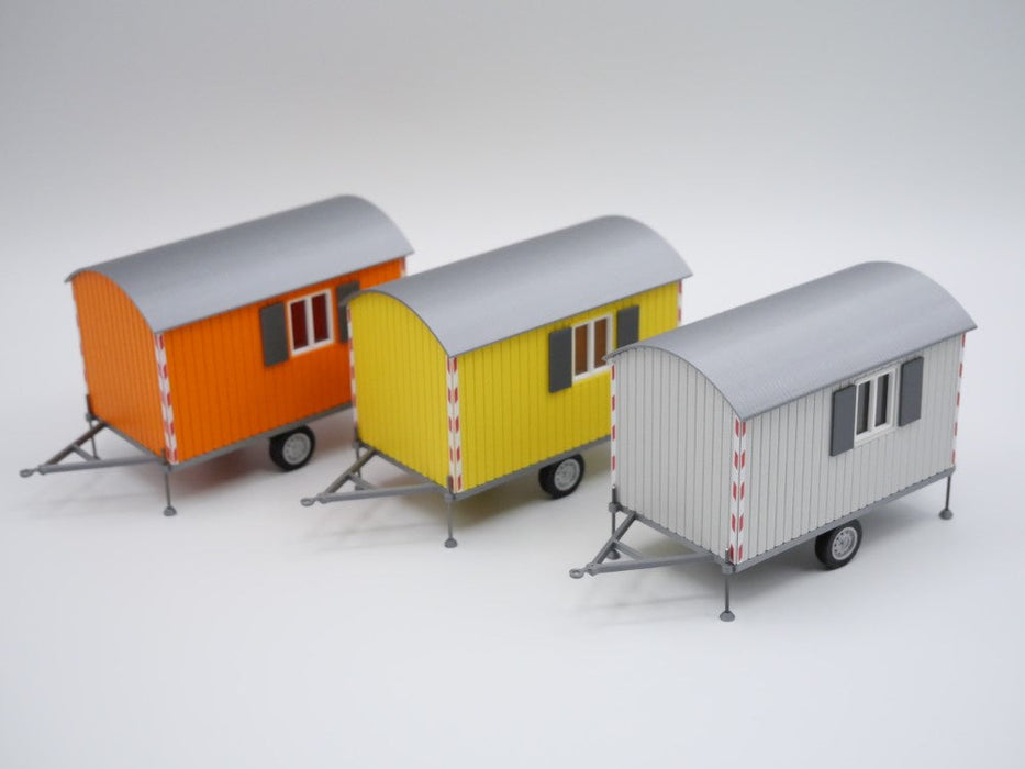 Bauwagen - Maßstab 1:50 - Farbe orange - Fertigmodell