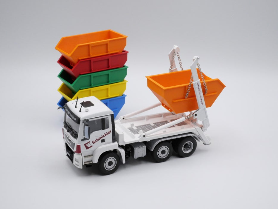 Absetzmulde / Absetzcontainer - 7m³ - stapelbar - Maßstab 1:50