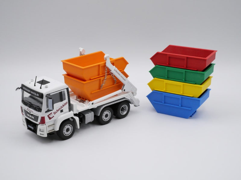 Absetzmulde / Absetzcontainer - 7m³ - stapelbar - Maßstab 1:50