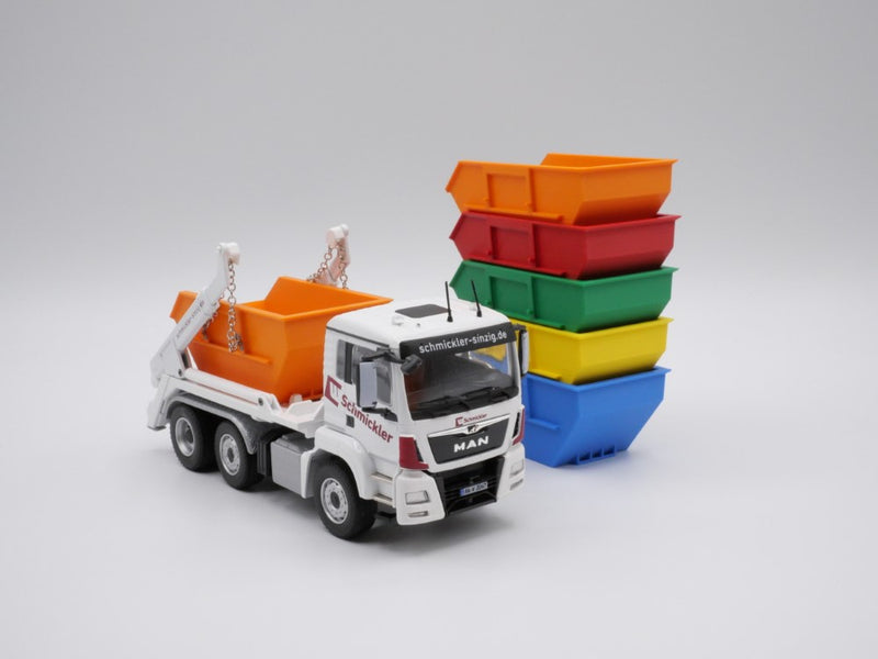 Absetzmulde / Absetzcontainer - 7m³ - stapelbar - Maßstab 1:50