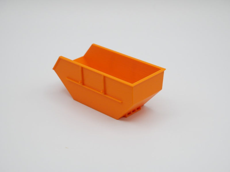 Absetzmulde / Absetzcontainer - 10m³ - stapelbar - Maßstab 1:50 - Orange