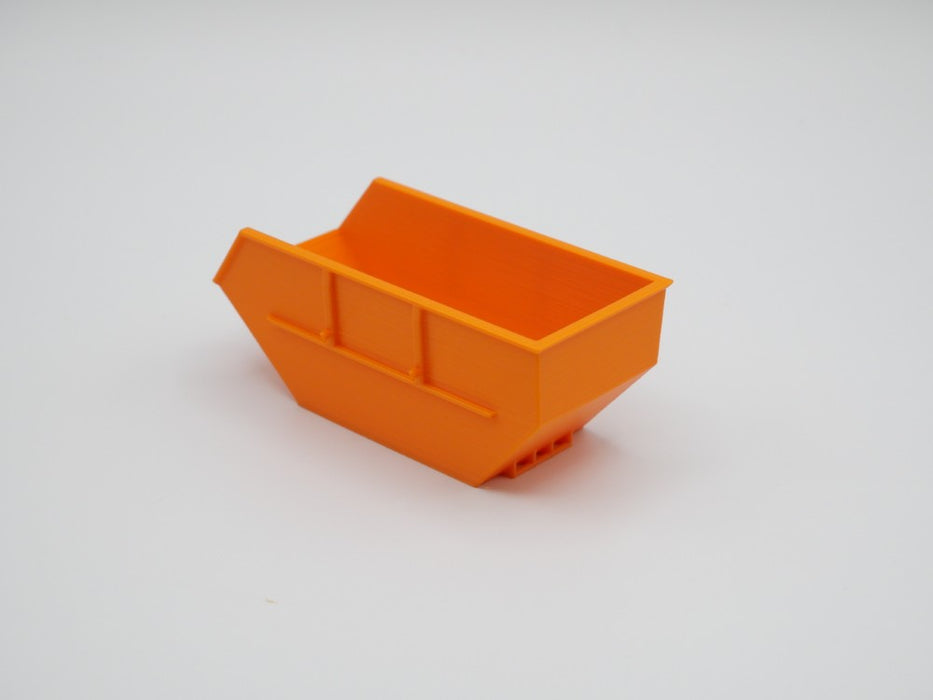 Absetzmulde / Absetzcontainer - 10m³ - stapelbar - Maßstab 1:50 - Orange