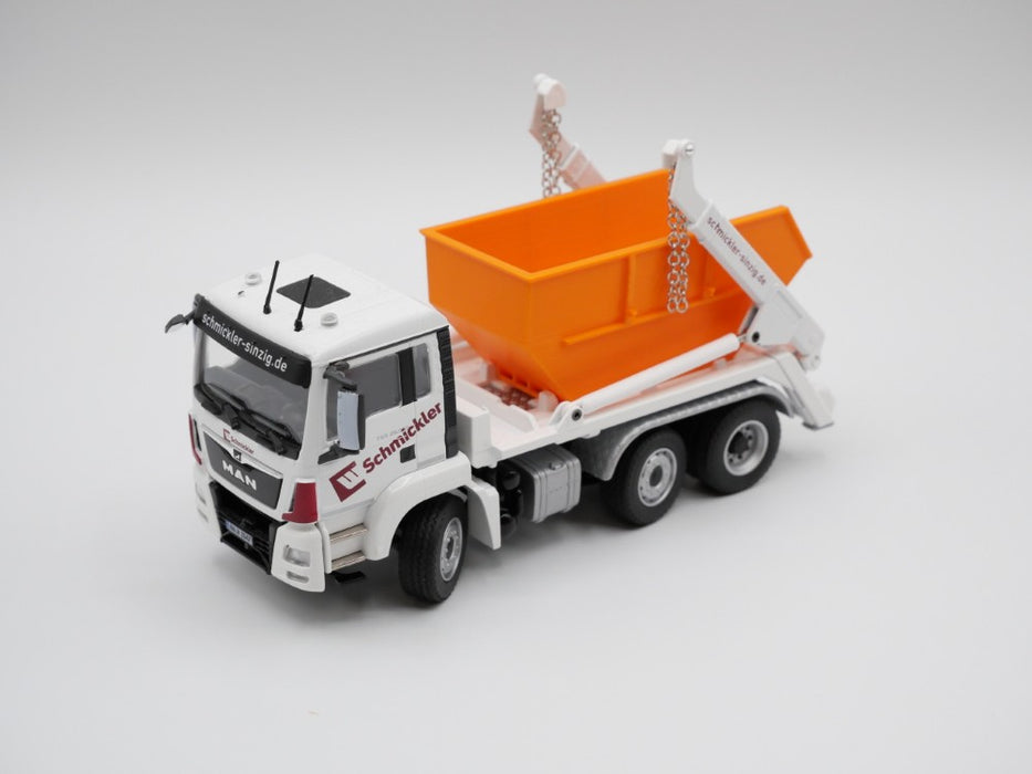 Absetzmulde / Absetzcontainer - 10m³ - stapelbar - Maßstab 1:50 - Orange