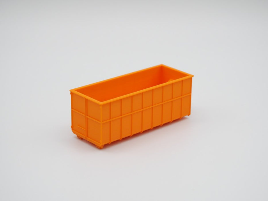 Abrollcontainer Abrollmulde - Spur H0 - 75mm - Farbe: Orange