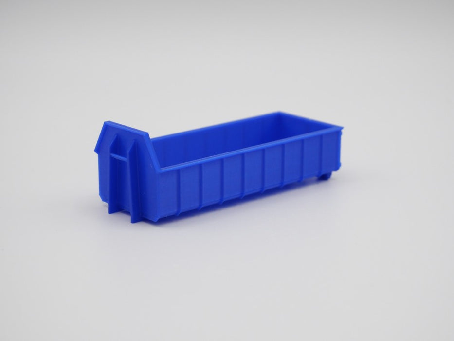 Abrollcontainer Abrollmulde - halbhoch Variante 1 - Spur H0 - 75mm