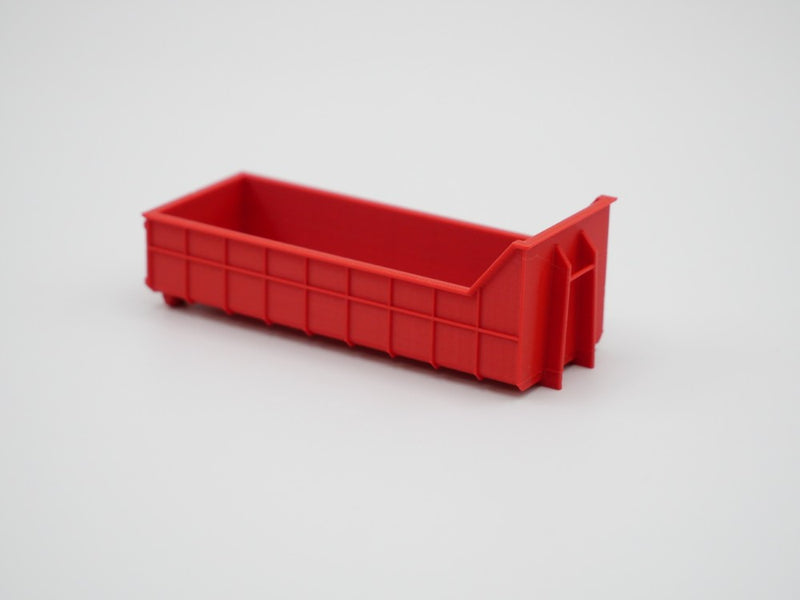 Abrollcontainer Abrollmulde - halbhoch Variante 2 - Spur H0 - 75mm