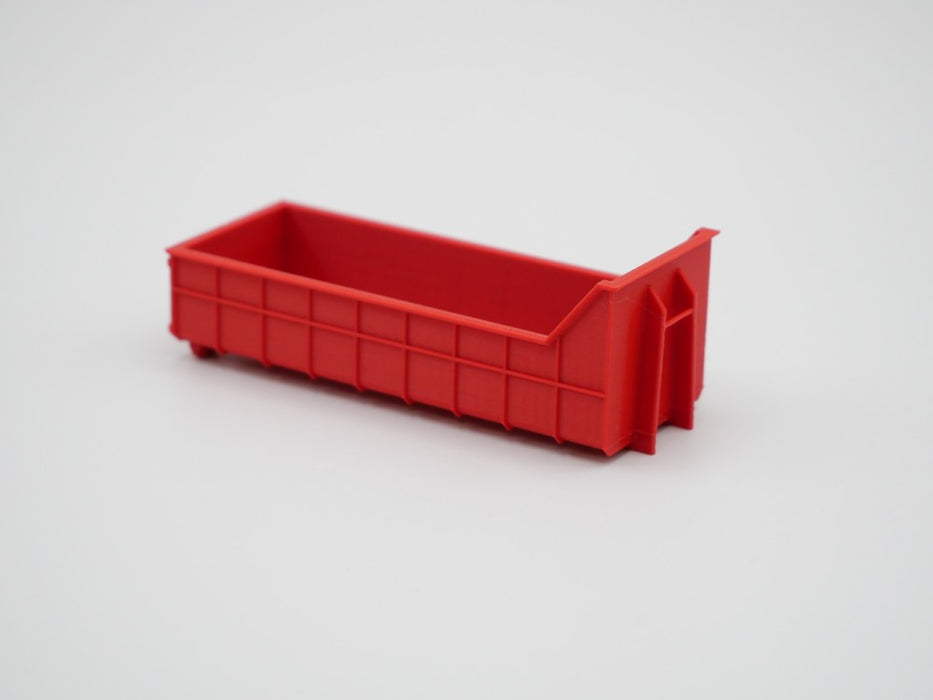 Abrollcontainer Abrollmulde - halbhoch Variante 2 - Spur H0 - 75mm