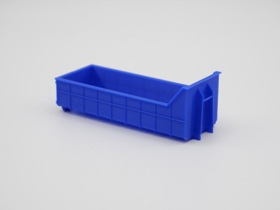 Abrollcontainer Abrollmulde - halbhoch Variante 2 - Spur H0 - 75mm