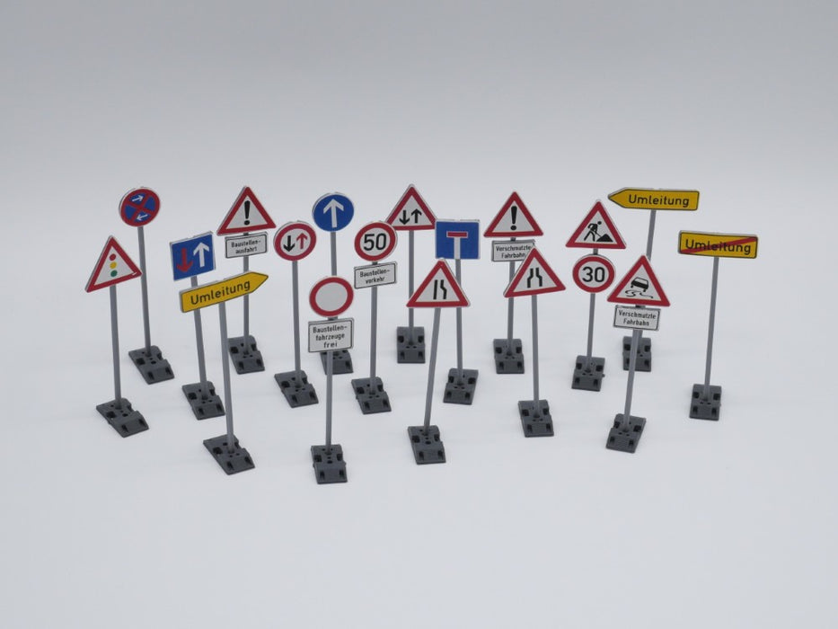Verkehrsschilder - Straßenschilder - Maßstab 1:50