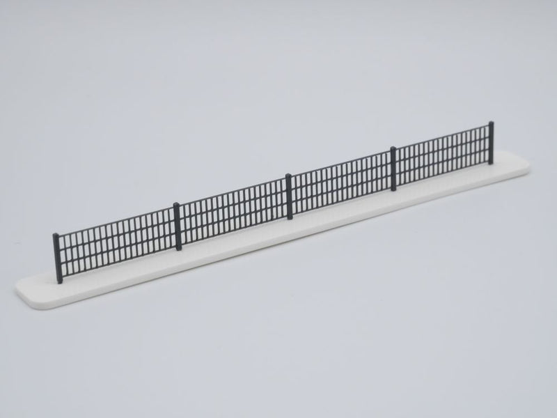 H0 Stabmattenzaun, Industriezaun, Metallzaun, Gartenzaun - Anthrazit - Höhe 12mm