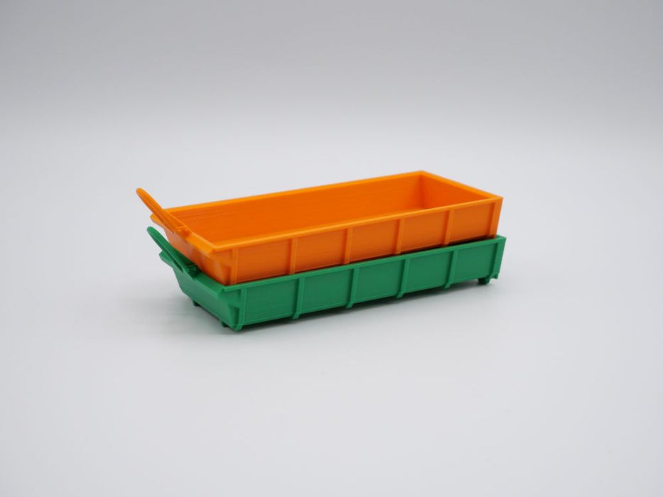 Abrollcontainer 7,2m³- ineinander stabelbar - Maßstab 1:50