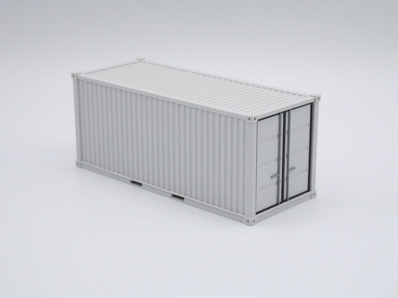Materialcontainer / Lagercontainer / Seecontainer 20ft - Maßstab 1:50 - Farbe lichtgrau
