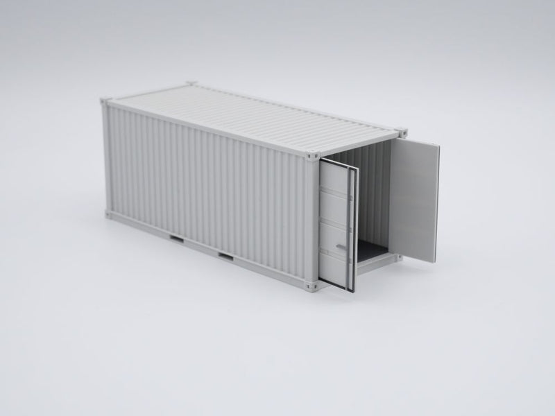 Materialcontainer / Lagercontainer / Seecontainer 20ft - Maßstab 1:50 - Farbe lichtgrau