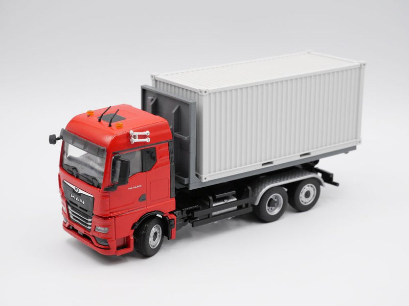 Materialcontainer / Lagercontainer / Seecontainer 20ft - Maßstab 1:50 - Farbe lichtgrau
