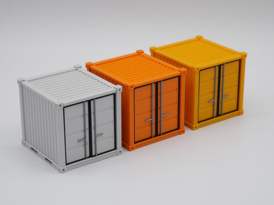 Materialcontainer / Lagercontainer / Seecontainer 8ft - Maßstab 1:50 - Verschiedene Farben