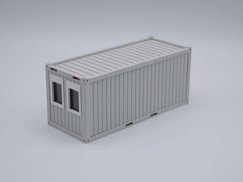 Bürocontainer Typ 1  - Baucontainer - Maßstab 1:50 - Farbe: lichtgrau