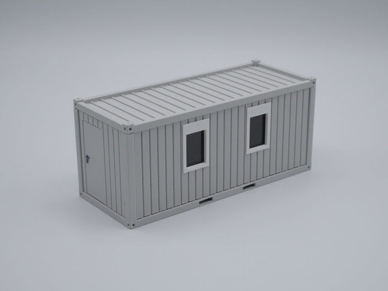 Bürocontainer Typ 2  - Baucontainer - Maßstab 1:50 - Farbe: lichtgrau
