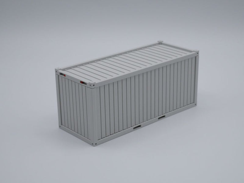 Bürocontainer Typ 2  - Baucontainer - Maßstab 1:50 - Farbe: lichtgrau