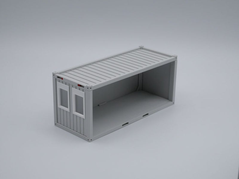 Bürocontainer Typ 4  - Baucontainer - Maßstab 1:50 - Farbe: lichtgrau