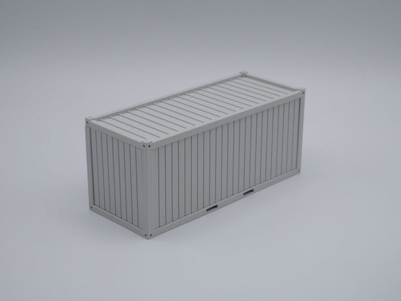 Bürocontainer Typ 4  - Baucontainer - Maßstab 1:50 - Farbe: lichtgrau