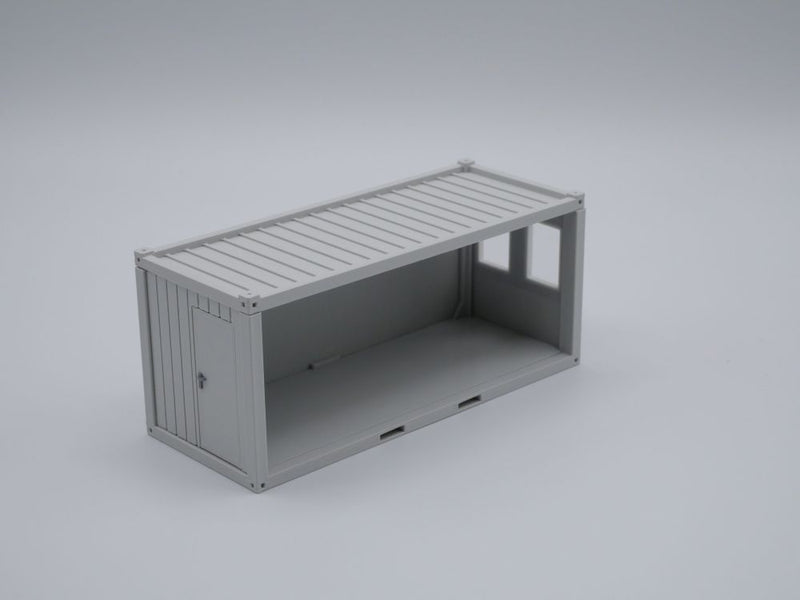 Bürocontainer Typ 3  - Baucontainer - Maßstab 1:50 - Farbe: lichtgrau