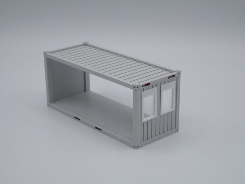 Bürocontainer Typ 5  - Baucontainer - Maßstab 1:50 - Farbe: lichtgrau