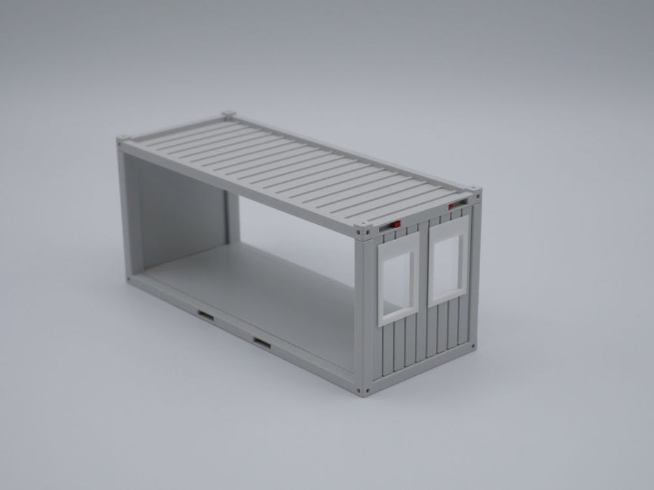 Bürocontainer Typ 5  - Baucontainer - Maßstab 1:50 - Farbe: lichtgrau
