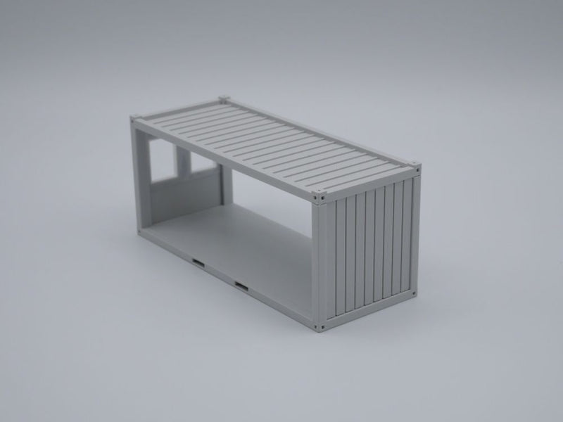 Bürocontainer Typ 5  - Baucontainer - Maßstab 1:50 - Farbe: lichtgrau