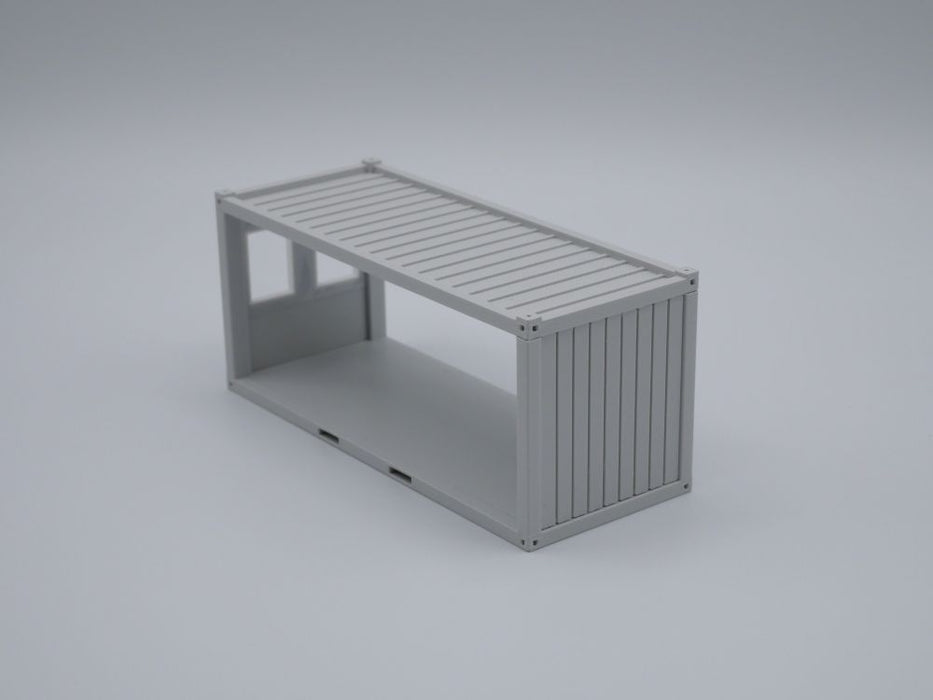 Bürocontainer Typ 5  - Baucontainer - Maßstab 1:50 - Farbe: lichtgrau