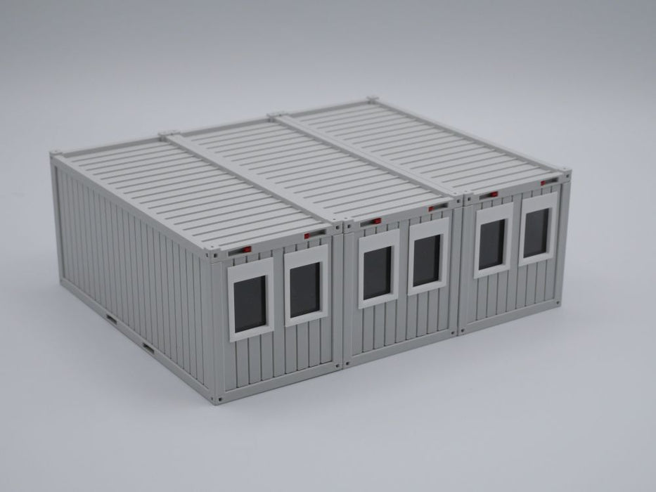 Bürocontainer Typ 5  - Baucontainer - Maßstab 1:50 - Farbe: lichtgrau