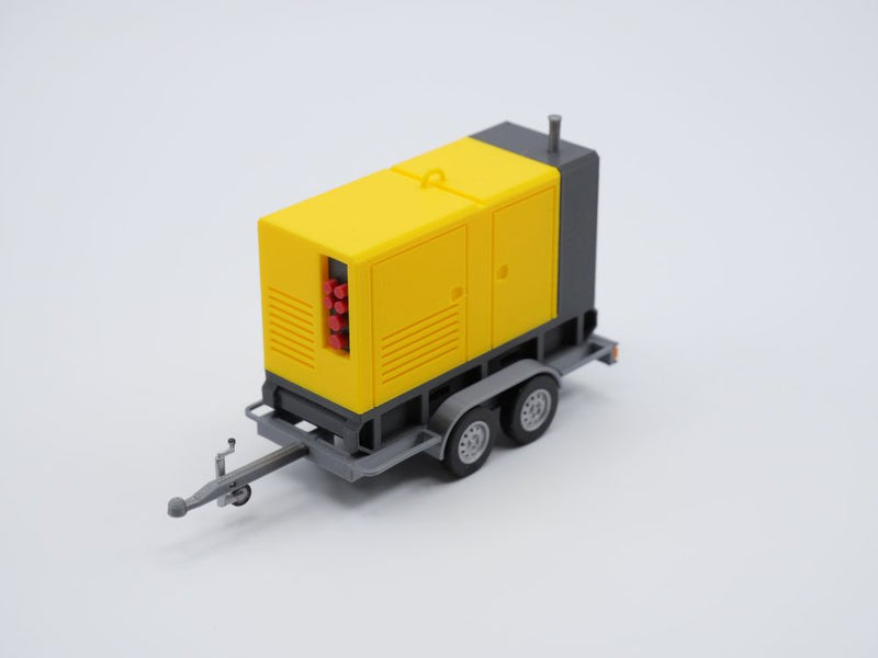 Stromerzeuger mit Anhänger - Stromaggregat - Stromgenerator - Maßstab 1:50