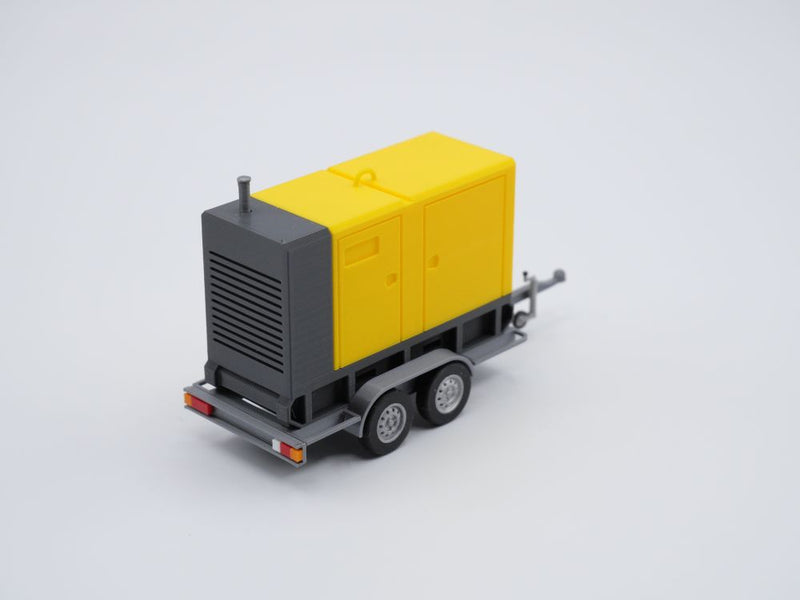 Stromerzeuger mit Anhänger - Stromaggregat - Stromgenerator - Maßstab 1:50