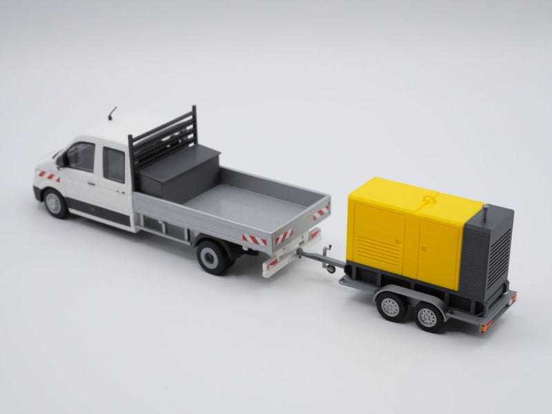 Stromerzeuger mit Anhänger - Stromaggregat - Stromgenerator - Maßstab 1:50