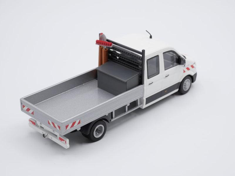Transportbox mit Rohre für Pritsche - Maßstab 1:50