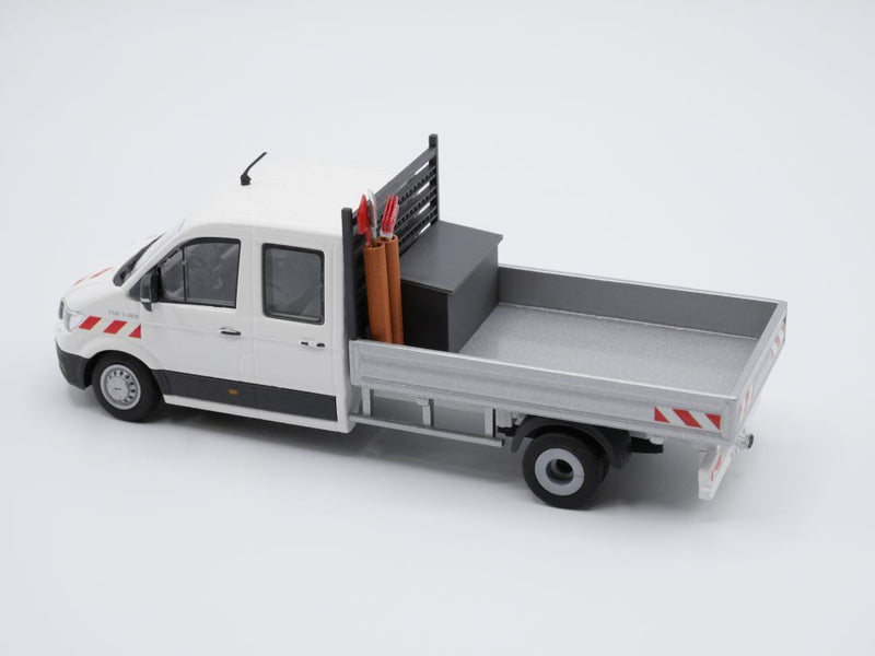 Transportbox mit Rohre für Pritsche - Maßstab 1:50