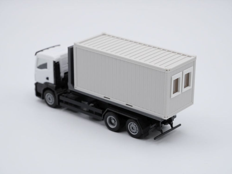 Bürocontainer Typ 1  - Baucontainer - Maßstab 1:87 - Farbe: lichtgrau