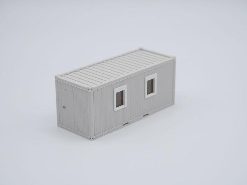 Bürocontainer Typ 2  - Baucontainer - Maßstab 1:87 - Farbe: lichtgrau